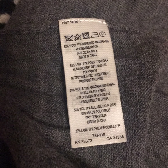 french connection 83% wool grey sweater - Picture 4 of 4